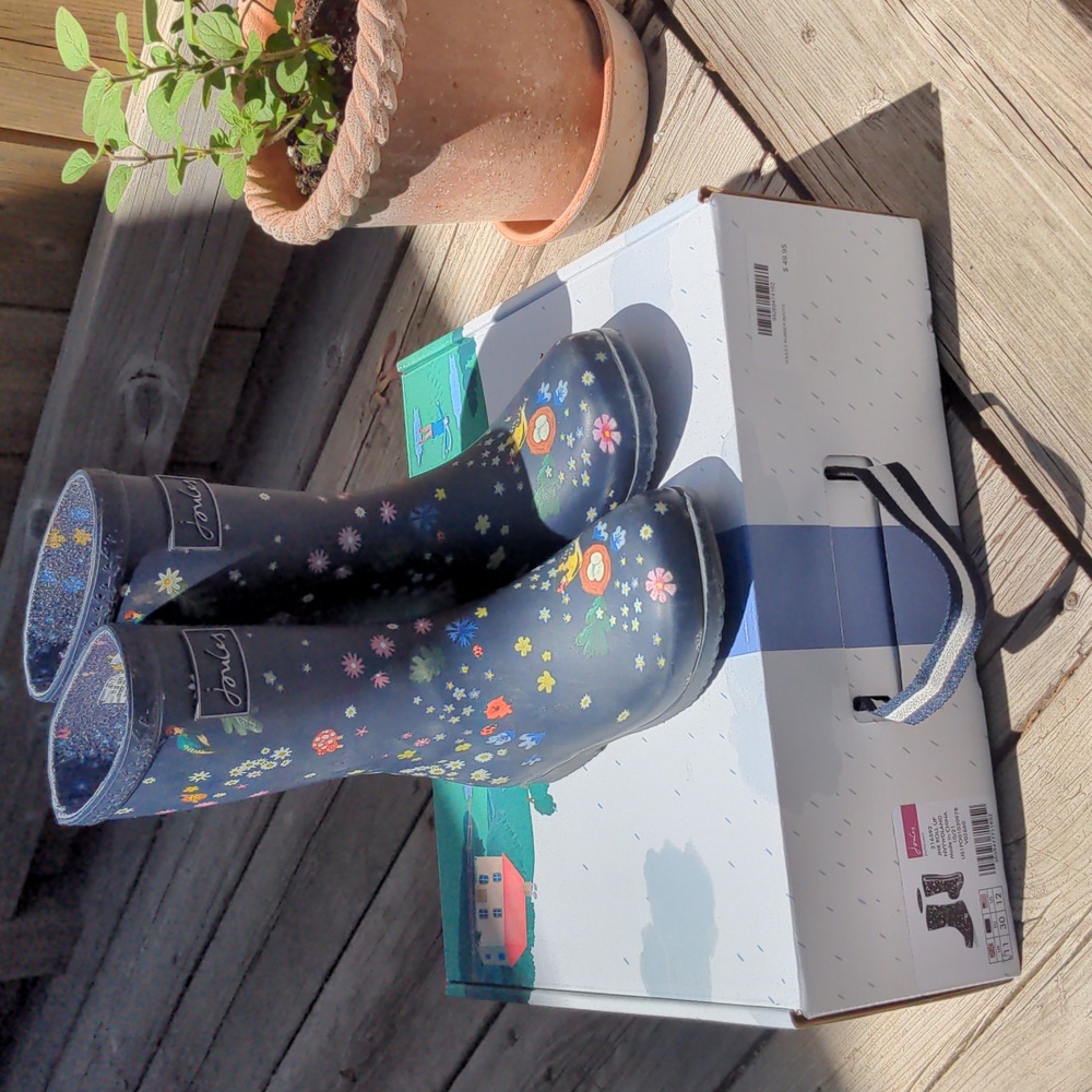 Joules Toddler (US12) rainboots / wellies / rubber boots Spring